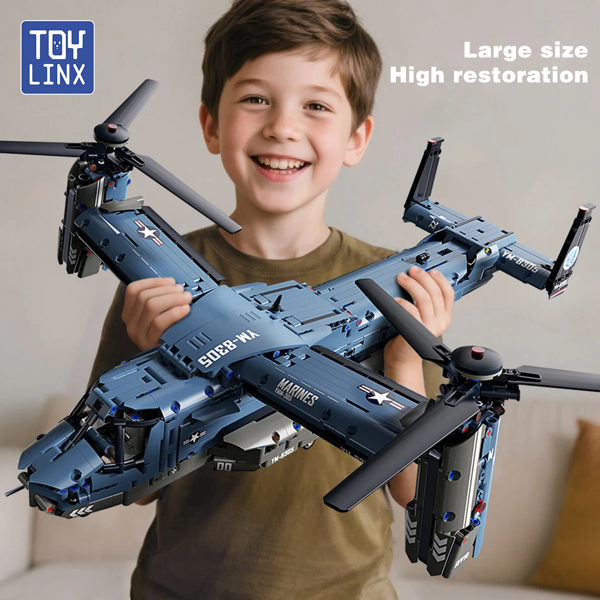 Jjrc Drone X12 - Zestaw klocków konstrukcyjnych wojskowego V-22 Osprey